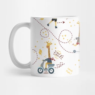 Cool giraffe transparent background Mug